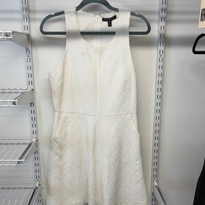 Banana Republic Cream Textured Dress